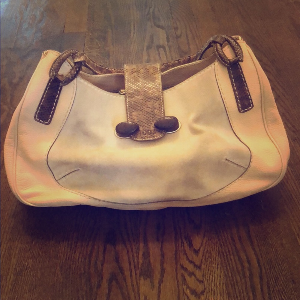 Tod’s leather and suede handbag